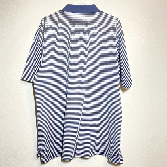 Peter Millar Polo Shirt San Diego Short Sleeve Collared The Bridges Striped L - Picture 4 of 4